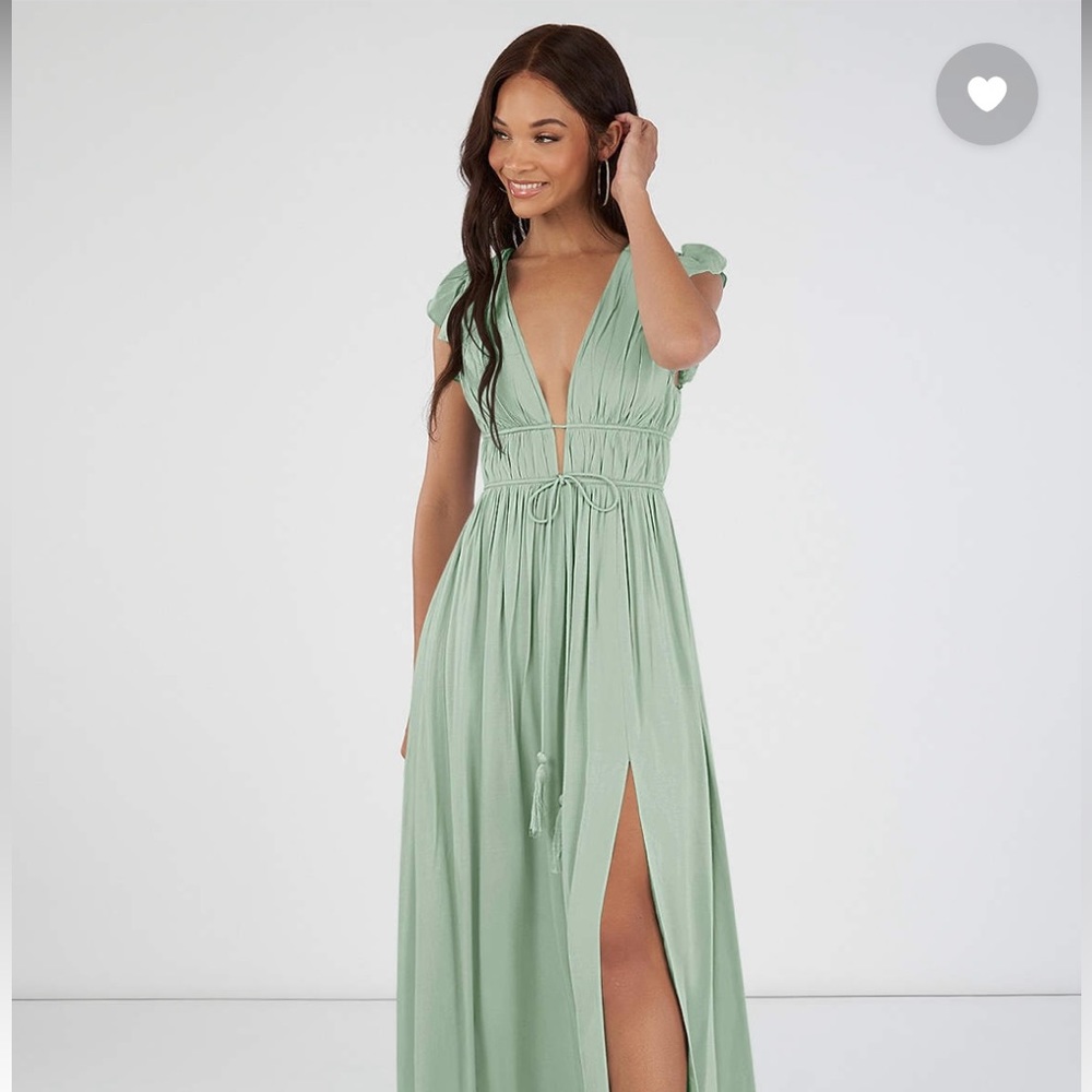 Azazie Santorini Agave Dress